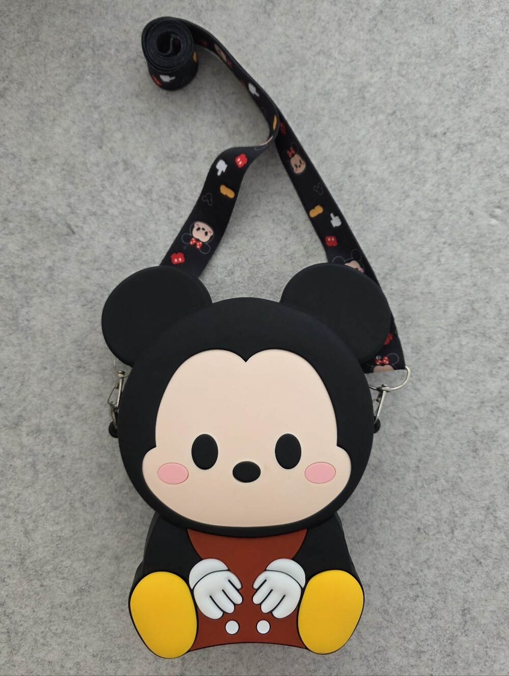 Disney Mickey Mouse Silicone Crossbody Bag Tsum Tsum Style Purse